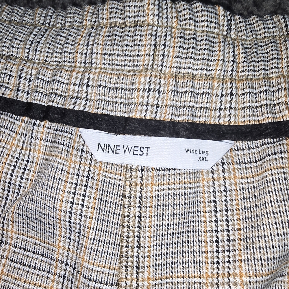 Nine West Wide Leg Plaid Pants – Size XXL - Picture 5 of 6